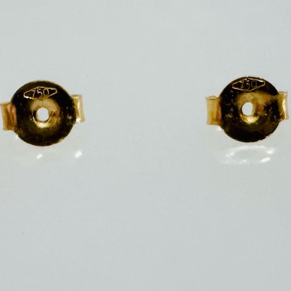 Tricolor Knot Earrings. 💛 Real 18(18k) Karat Solid Gold Jewelry - Picture 7 of 14